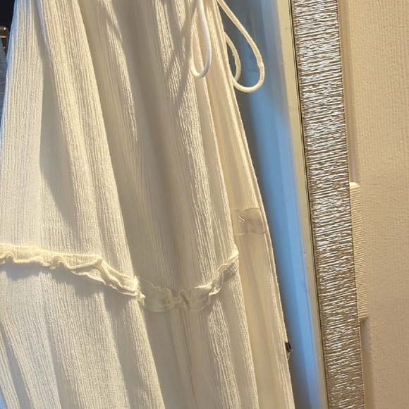 Flirty White Spaghetti Strap Dress - Picture 4 of 7